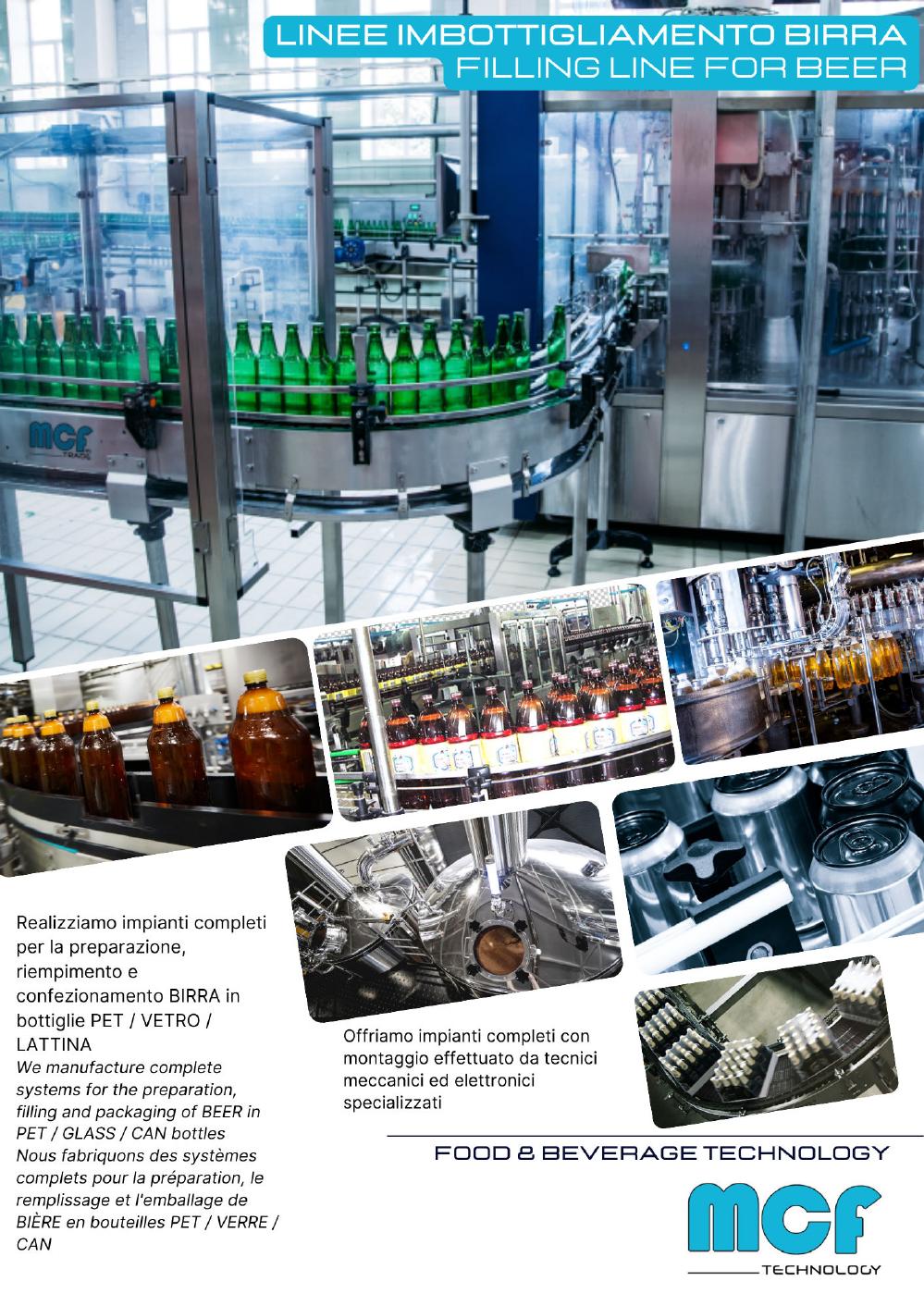 Linea di imbottigliamento birra multi-formato
