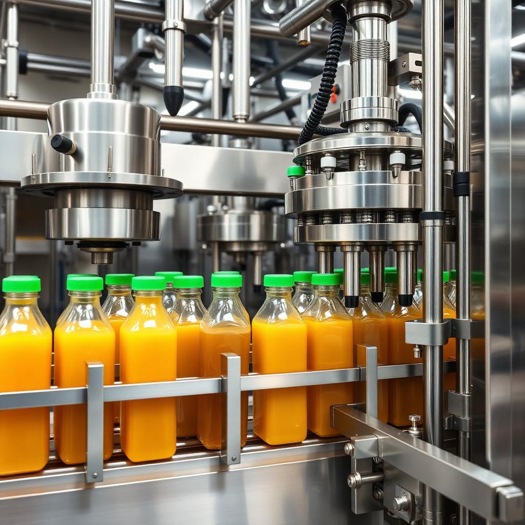 Linea di imbottigliamento succhi di frutta