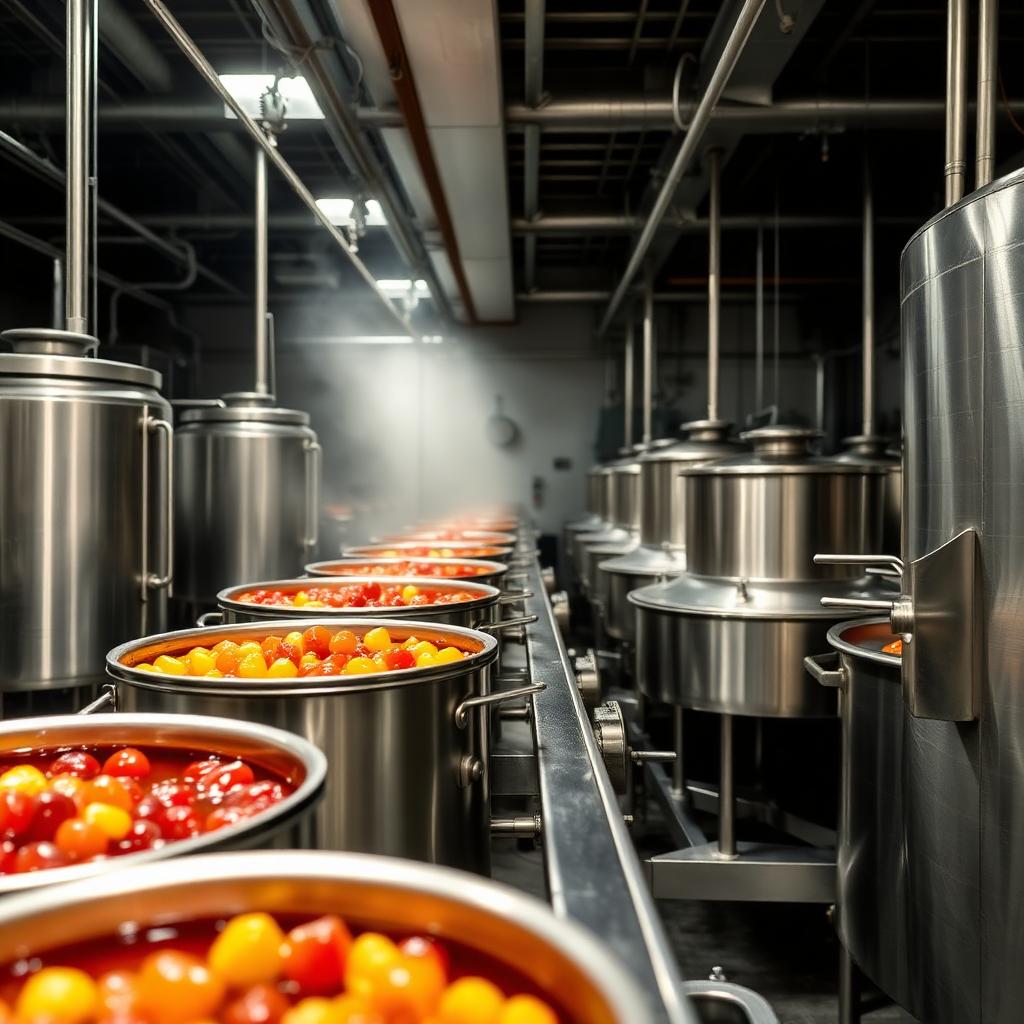 Linea di produzione marmellate e confetture di frutta
