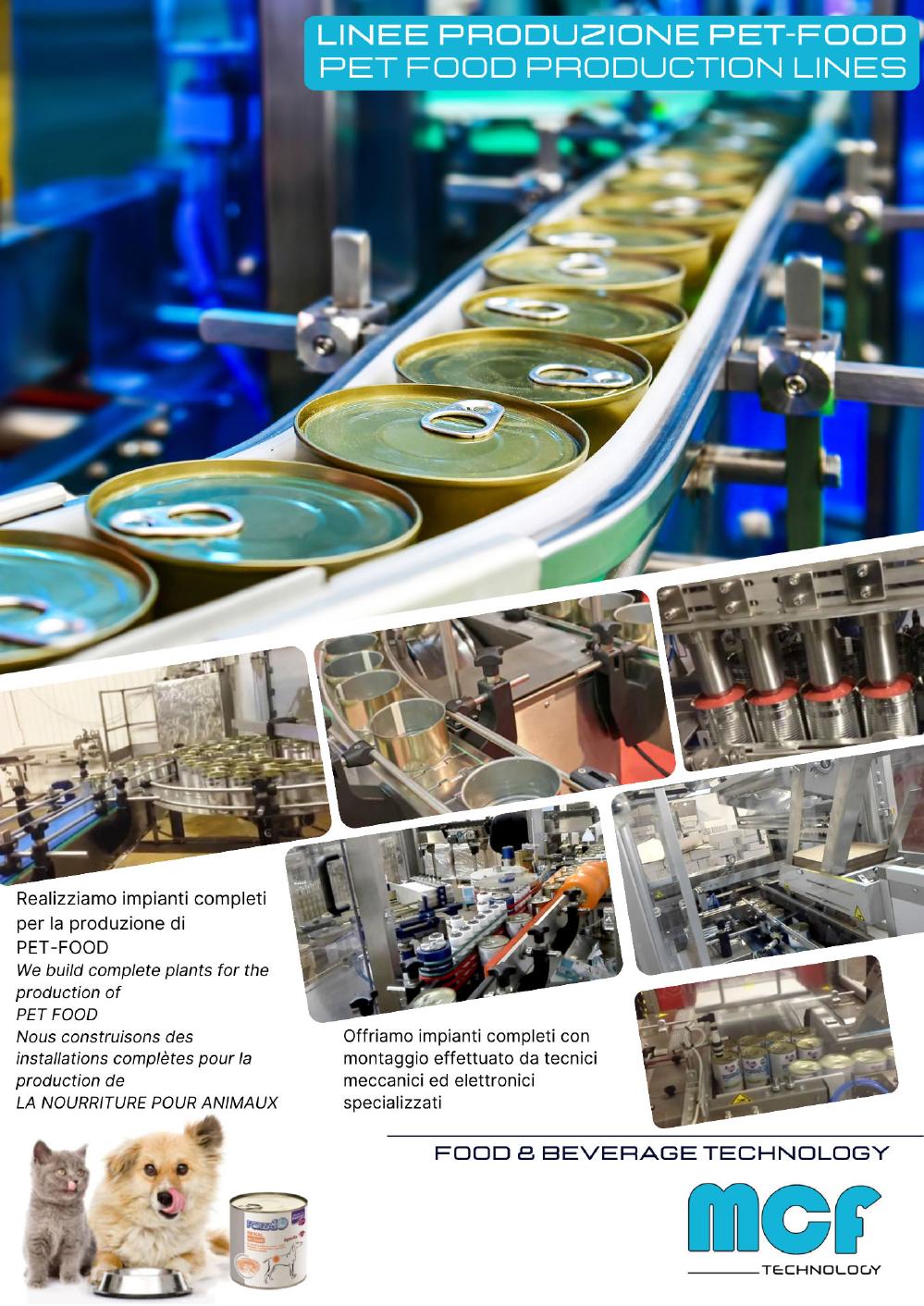 Linea di produzione pet food in lattina